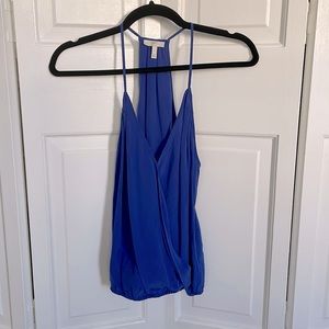 Joie racerback tank top with cinched waist detailing, size small